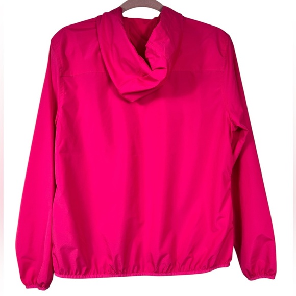 ATC hot pink jacket, M, windbreaker Spring Coat, pockets & hood, Neon Cute - Picture 7 of 7